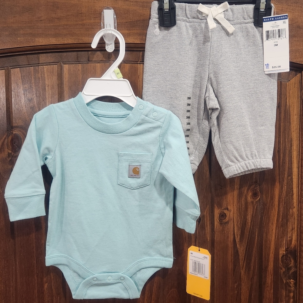 🆕️ Carhartt Onesie & Ralph Lauren Knit Joggers
